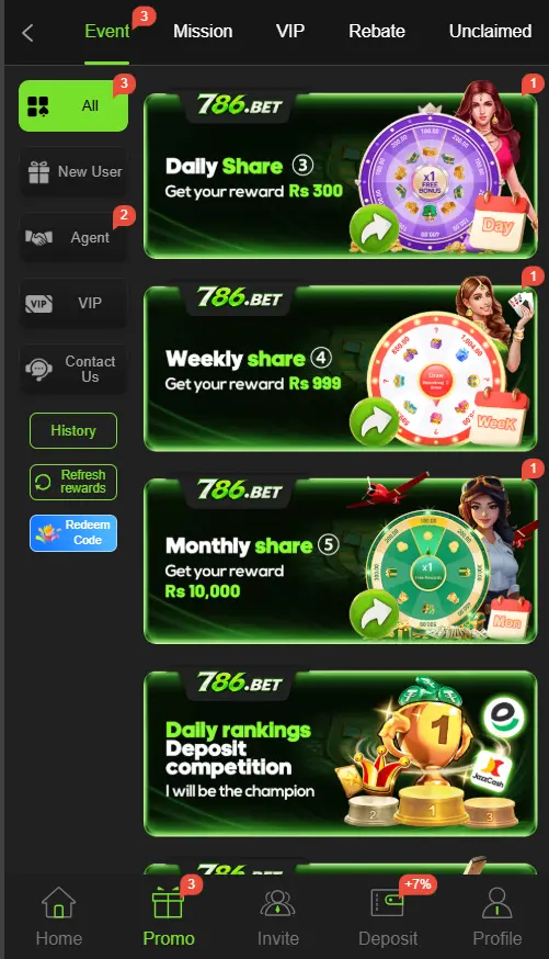 786 Bet Game Features